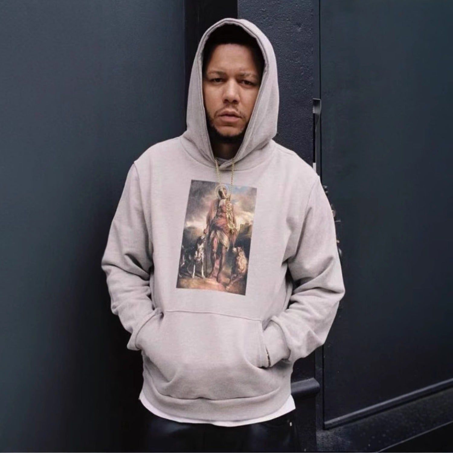 Denim Tears Hoodie oil painting alphabet print hoodie sweater