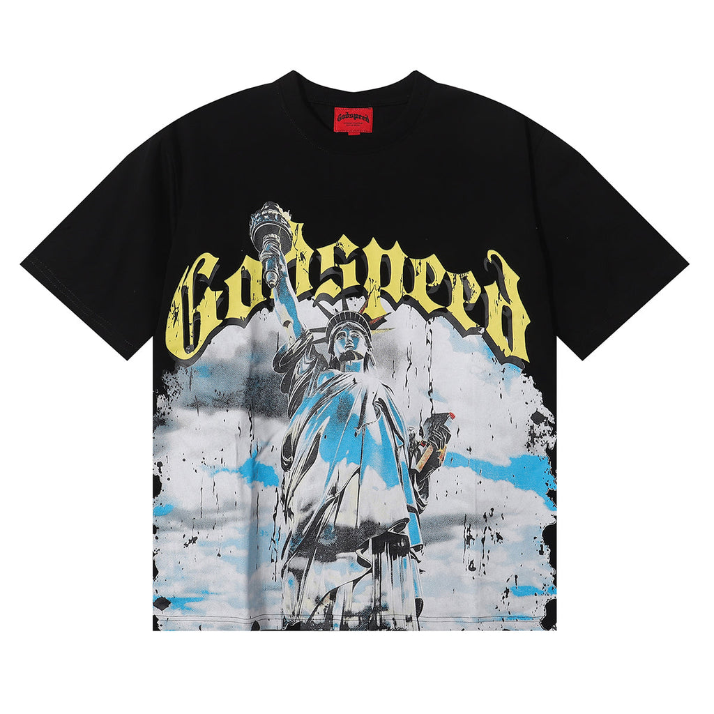 Godspeed T-shirts Free Muse Printed Cotton Casual Short Sleeves Men and Women